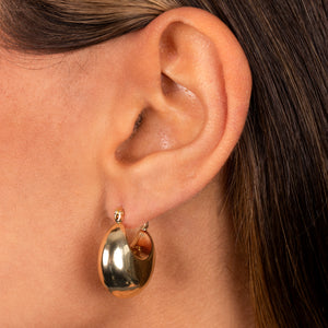  Mini Chunky Graduated Hoop Earring - Adina Eden's Jewels