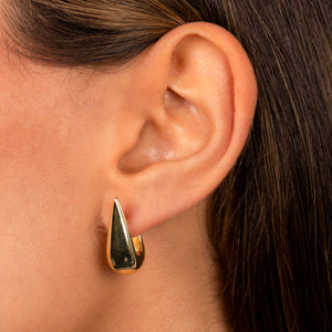  Graduated Teardrop Huggie Earringb - Adina Eden's Jewels