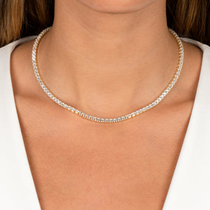  Princess Cut Tennis Necklace - Adina Eden's Jewels