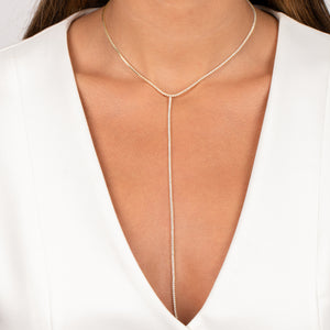  Tennis Lariat Necklace - Adina Eden's Jewels