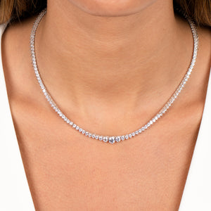  Graduated Tennis Necklace - Adina Eden's Jewels