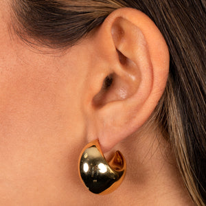  Chunky Graduated Hoop Earring - Adina Eden's Jewels