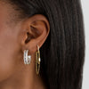  Baguette Hoop Earring - Adina Eden's Jewels