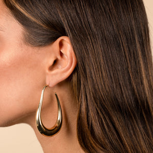  Thin Graduated Open Hoop Earring - Adina Eden's Jewels