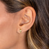  Pave Double Spike Stud Earring - Adina Eden's Jewels