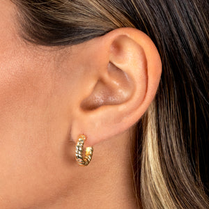  Solid Rope Hoop Earring - Adina Eden's Jewels