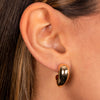  Fluid Gold Chunky On The Ear Stud Earring 14K - Adina Eden's Jewels