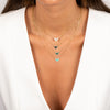  Pave Colored Stone Butterfly Necklace - Adina Eden's Jewels