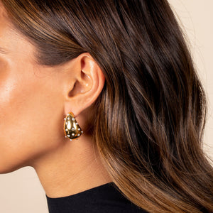  Scattered Pearl X CZ Teardrop Drop Stud Earring - Adina Eden's Jewels