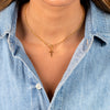  Solid Cross Toggle Necklace - Adina Eden's Jewels