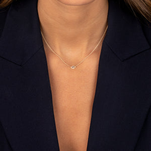  Diamond Open Evil Eye Necklace 14K - Adina Eden's Jewels