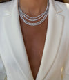  Heart Tennis Necklace - Adina Eden's Jewels