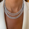  Heart Tennis Necklace - Adina Eden's Jewels