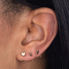  Heart Ear Threader Hoop Earring - Adina Eden's Jewels