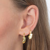  Crescent Dangling Huggie Earring - Adina Eden's Jewels