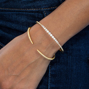  Pavé Claw Bangle - Adina Eden's Jewels