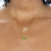  Solid Double Star Necklace - Adina Eden's Jewels