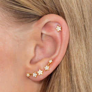  CZ Star Stud Earring Combo Set - Adina Eden's Jewels