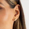  Tiny Solid Smiley Face Stud Earring - Adina Eden's Jewels
