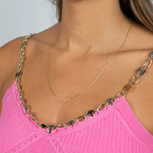  Baby Paperclip link Necklace - Adina Eden's Jewels