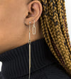  CZ Oval Drop Stud Earring - Adina Eden's Jewels