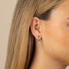  Colored Multi Stone Shape Chain Drop Earring - Adina Eden's Jewels