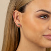  3 Prong Bar Chain Stud Earring - Adina Eden's Jewels