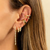  Pave x Solid Double Row Ear Cuff - Adina Eden's Jewels