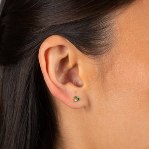  Colored CZ Cluster Stud Earring - Adina Eden's Jewels