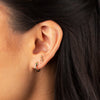  Tiny Emerald Snake Stud Earring 14K - Adina Eden's Jewels