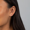  Thin Solid Bar Stud Earring 14K - Adina Eden's Jewels