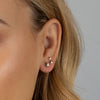  Triple Star Stud Earring 14K - Adina Eden's Jewels