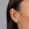  Itty Bitty Emerald Snake Stud Earring 14K - Adina Eden's Jewels
