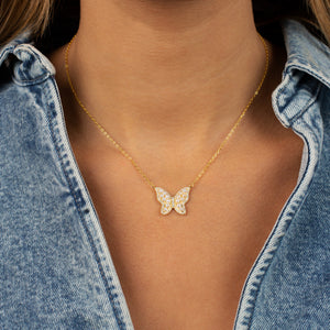  Pearl Butterfly Necklace - Adina Eden's Jewels