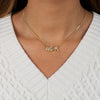  Pavé Lowercase Chunky Nameplate Necklace - Adina Eden's Jewels