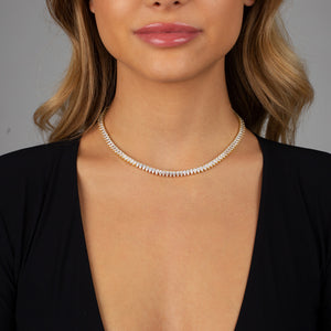  Pear Shaped Tennis Necklace - Adina Eden's Jewels