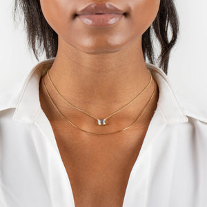  Baguette Necklace - Adina Eden's Jewels
