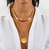  Thick Herringbone Necklace 14K - Adina Eden's Jewels