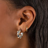  Two Tone Huggie Earring - Adina Eden's Jewels