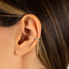  Pavé Double Drop Chain Ear Cuff - Adina Eden's Jewels