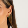  Tiny Colored Baguette Stud Earring - Adina Eden's Jewels