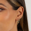  Solid Thin U-Shape Huggie Earring - Adina Eden's Jewels