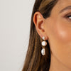  Multi Baroque Pearl Drop Stud Earring - Adina Eden's Jewels