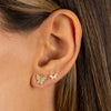  Mini Pavé Butterfly Stud Earring - Adina Eden's Jewels