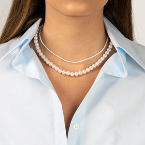  Double Strand Pearl Necklace - Adina Eden's Jewels
