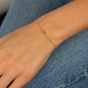  CZ Bezel Hamsa Bracelet - Adina Eden's Jewels