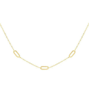 Gold Trio Oval Choker - Adina Eden's Jewels