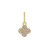 14K Gold Diamond Clover Charm 14K - Adina Eden's Jewels