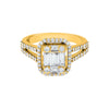  Emerald Diamond Illusion Ring 14K - Adina Eden's Jewels