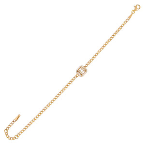 14K Gold Diamond Illusion Baguette Cuban Bracelet 14K - Adina Eden's Jewels